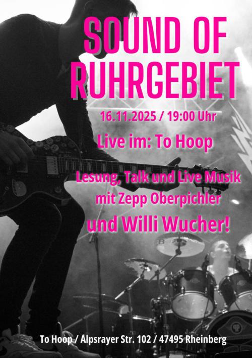 SOUND OF RUHRGEBIET - Bücherlesung mit Talk & Musik