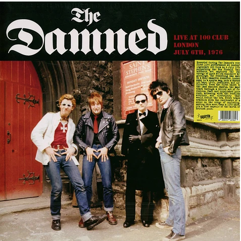 DAMNED, THE "Live At 100 Club London July 6TH, 1976" LP