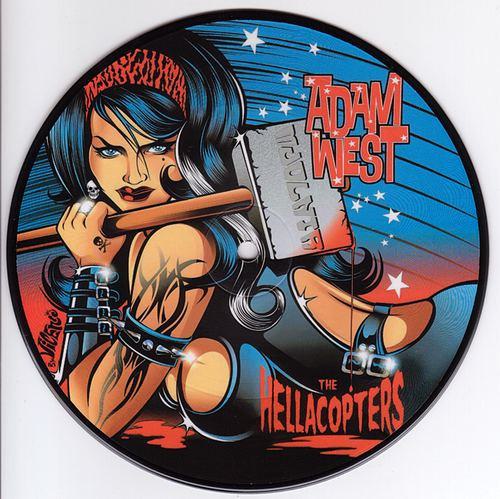 ADAM WEST vs. HELLACOPTERS Split-7"-4-Song-Picture Vinyl